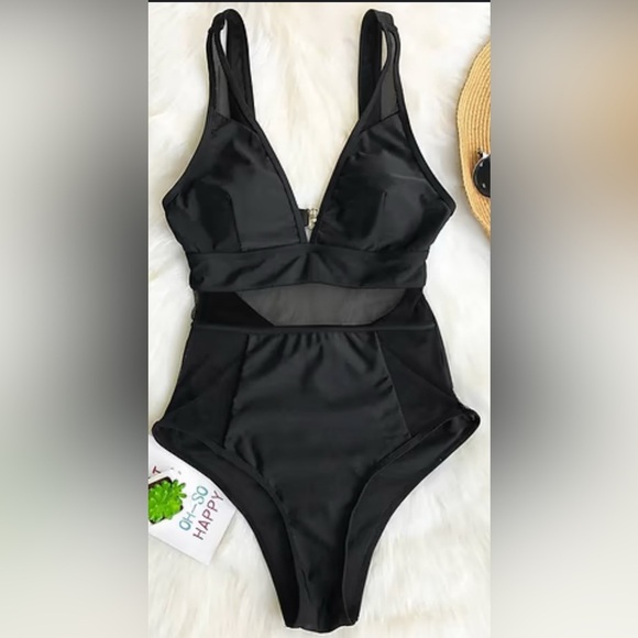 NWT Cupshe Sexy Lady Mesh One Piece Swimsuit Size‎ Small - Picture 2 of 9